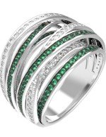 Кольцо из белого золота c фианитом