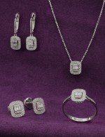 Колье из белого золота c бриллиантами