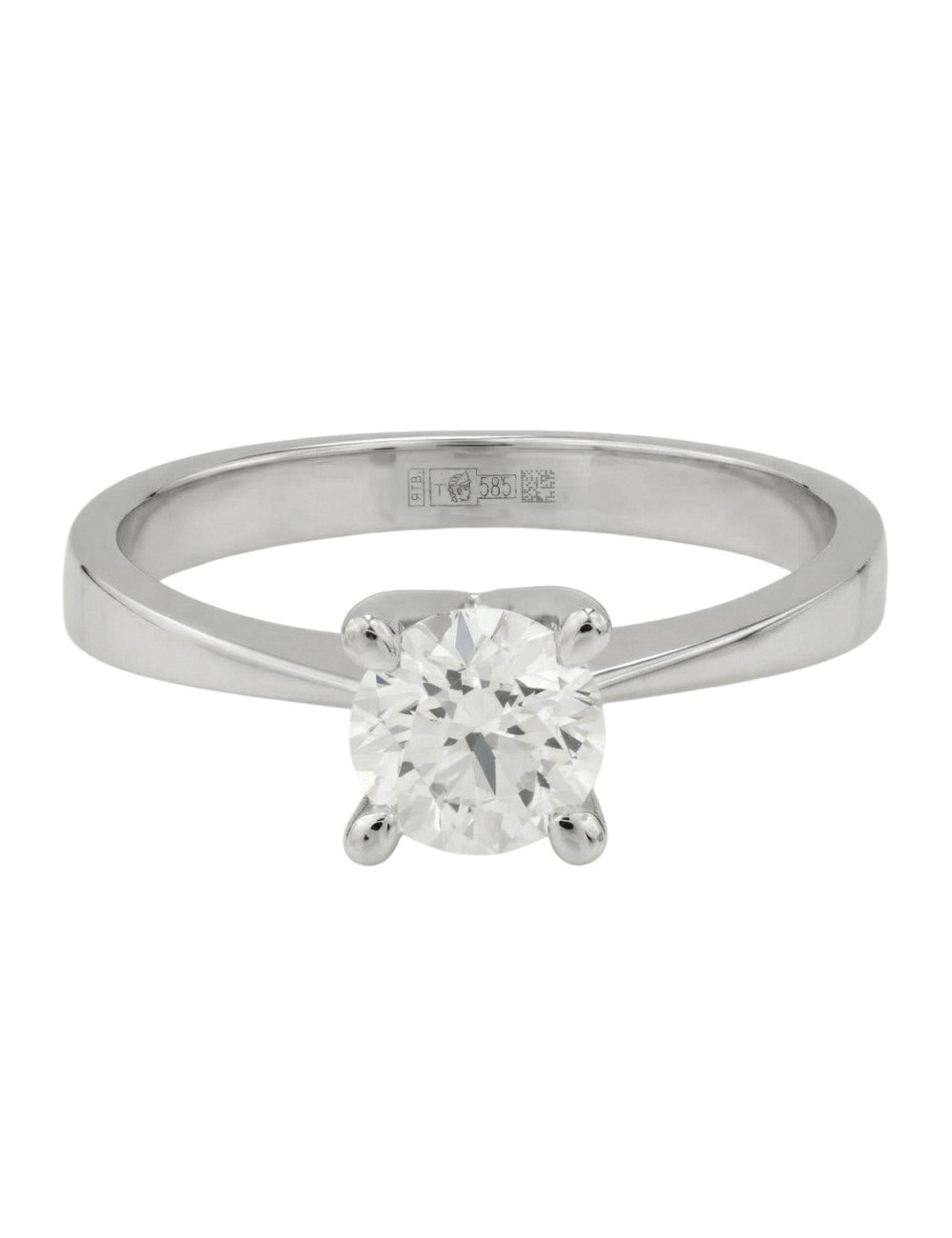 Кольцо из белого золота c бриллиантами