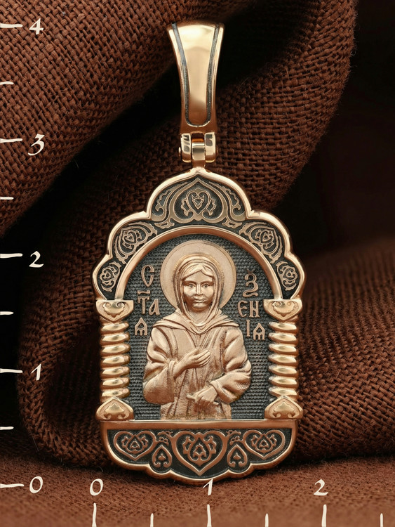 Нательная икона из красного золота 585 пробы