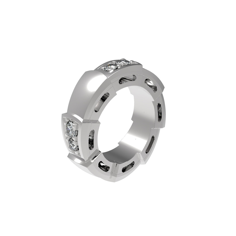 Подвеска из белого золота 585 пробы c бриллиантами