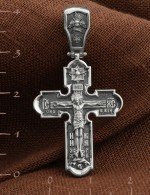 Крест из белого золота