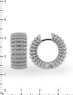 Серьги из белого золота