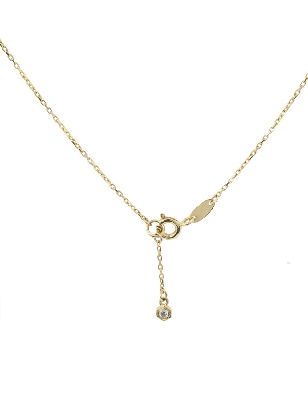 Колье из лимонного золота c бриллиантами и малахитом