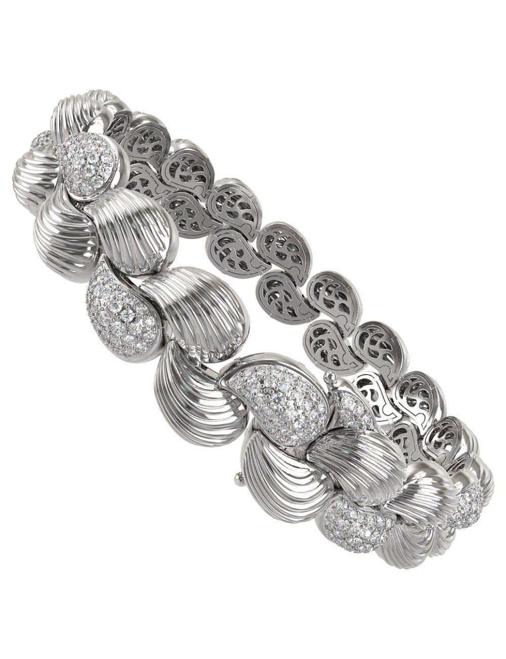 Браслет из белого золота c бриллиантами