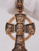 Крест из золота 585 пробы