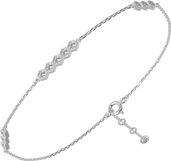 Браслет из белого золота c бриллиантами