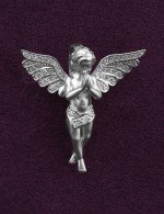 Подвеска из белого золота c фианитом