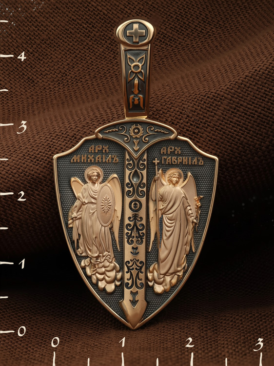 Нательная икона из красного золота 585 пробы