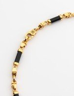 Цепь из золота c ониксом