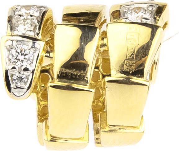 Подвеска из лимонного золота 585 пробы c бриллиантами