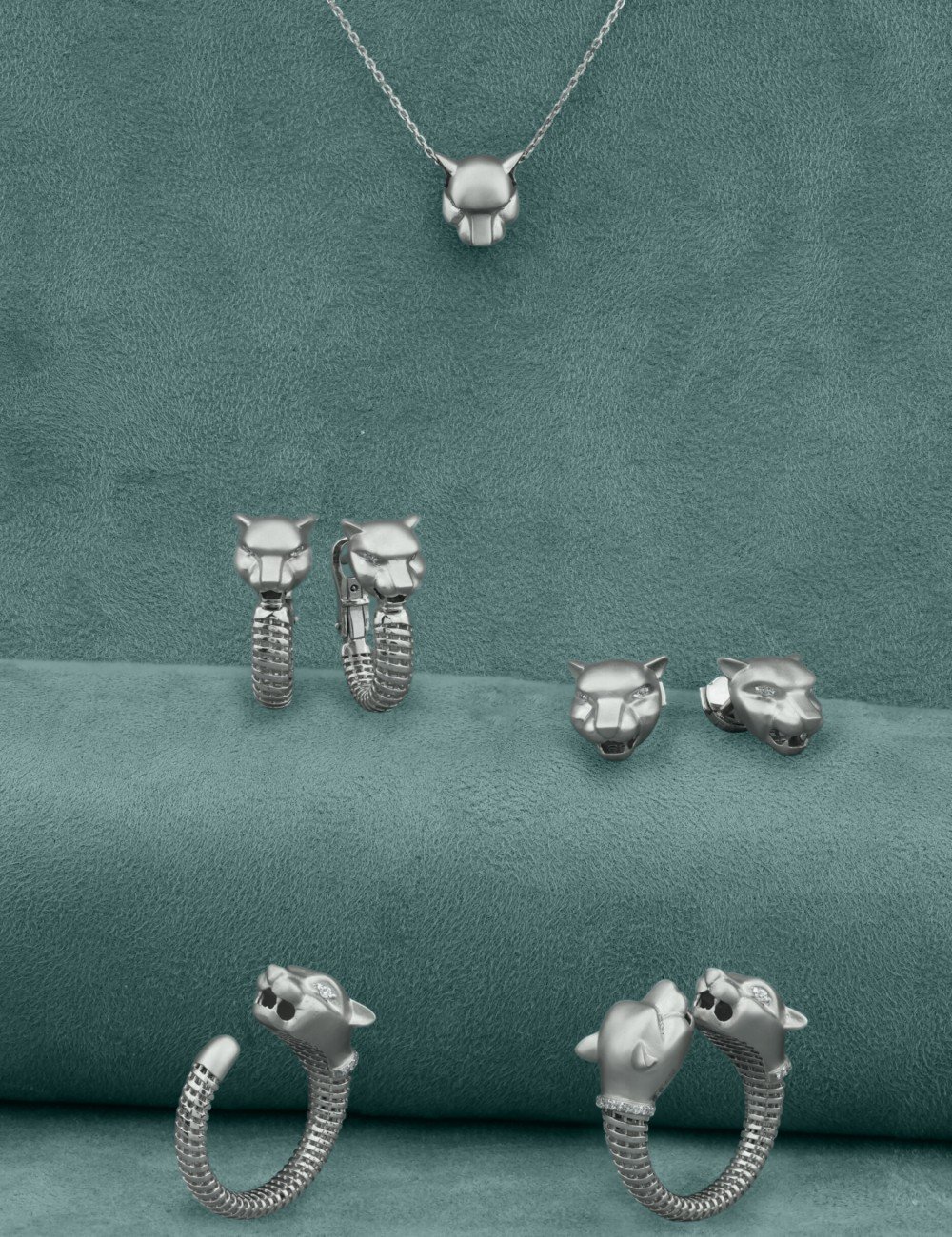 Колье из белого золота c бриллиантами