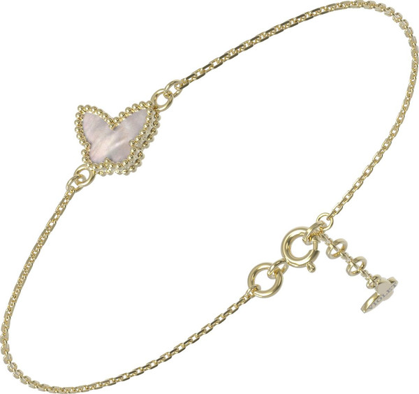 Браслет из лимонного золота 585 пробы c перламутром