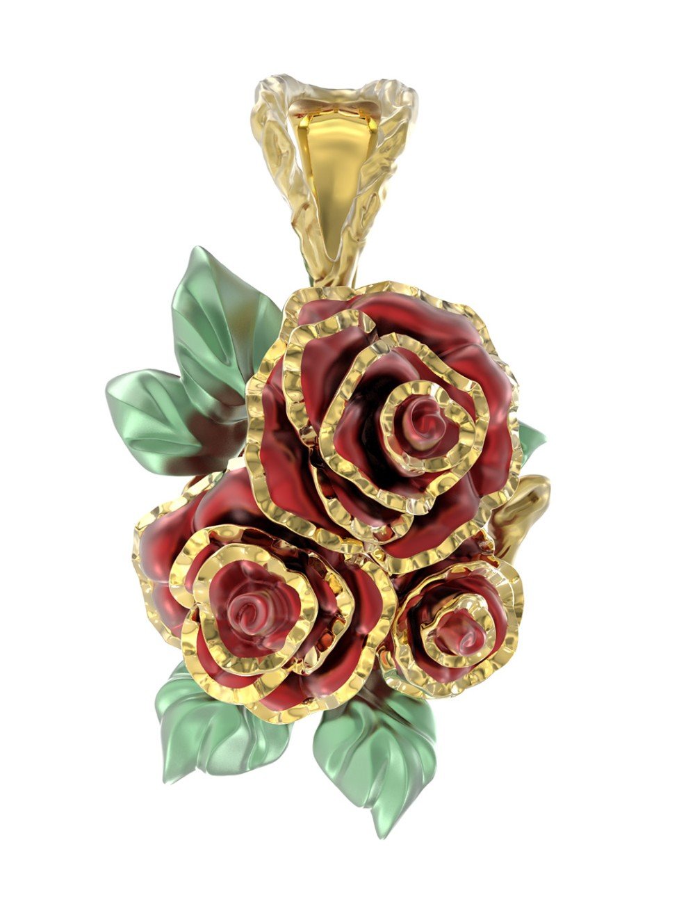 Подвеска из лимонного золота