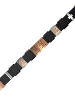 Браслет из золота c кожаным шнурком