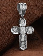 Крест из белого золота