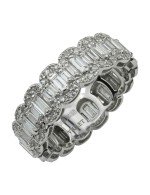 Кольцо из белого золота c бриллиантами