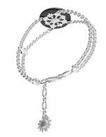 Браслет из белого золота c ониксом