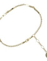 Браслет из лимонного золота c ониксом и перламутром