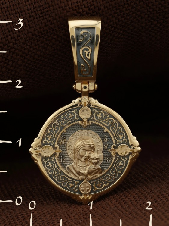 Образок из лимонного золота 585 пробы