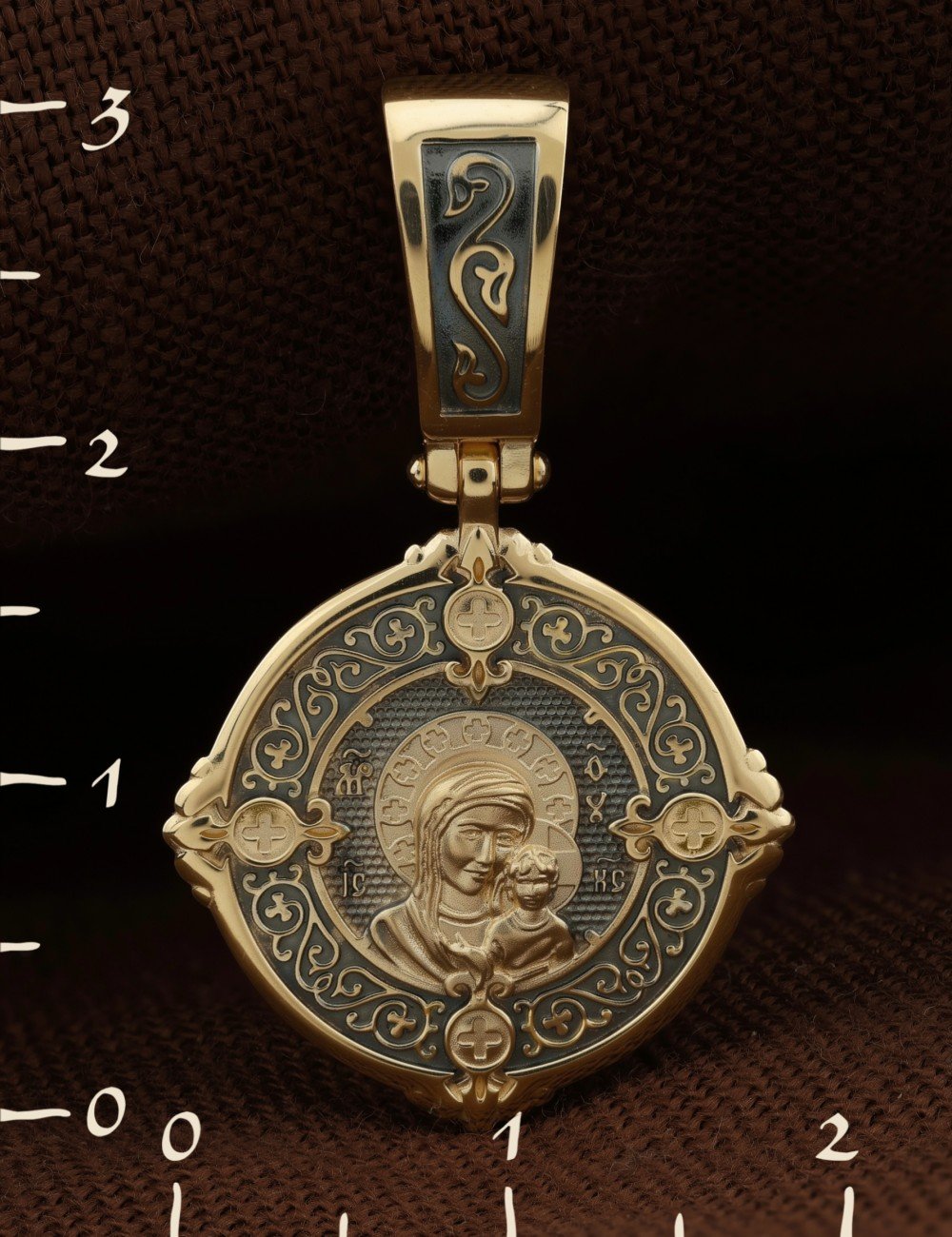 Образок из лимонного золота