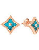 Серьги из золота c бирюзой