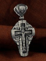 Крест из белого золота