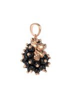 Подвеска из золота c эмалью и ониксом