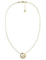 Колье из лимонного золота c бриллиантами