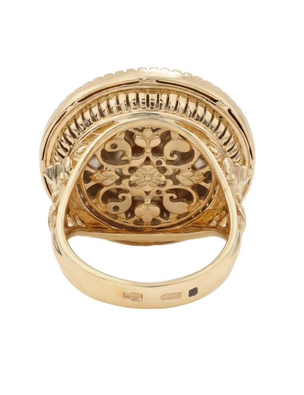 Кольцо из золота c эмалью