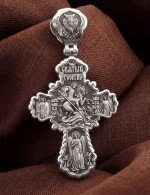 Крест из белого золота