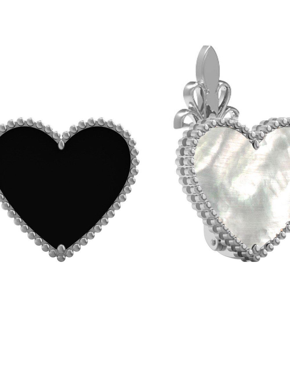 Серьги из белого золота