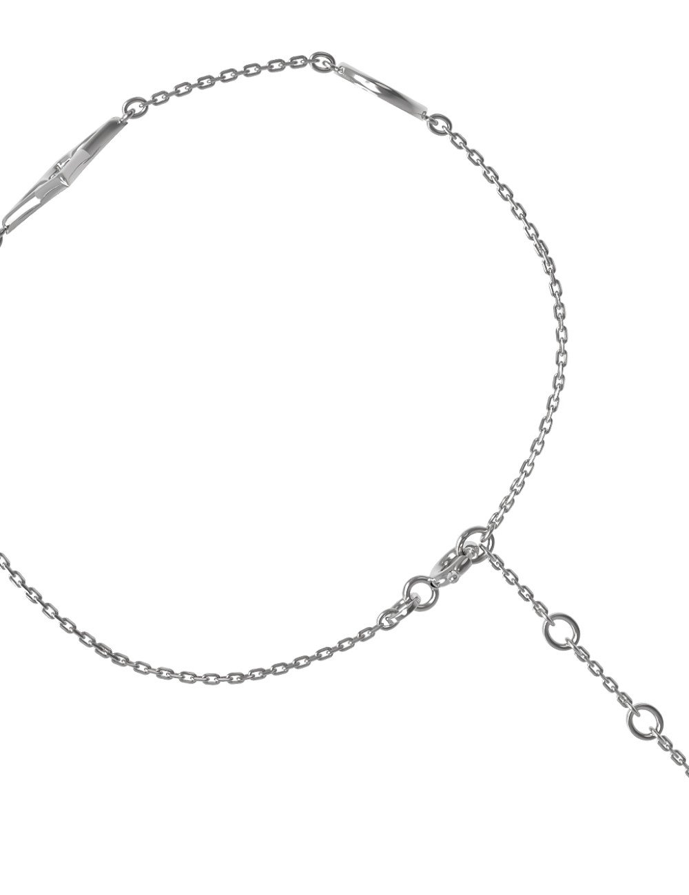 Браслет из белого золота c бриллиантами