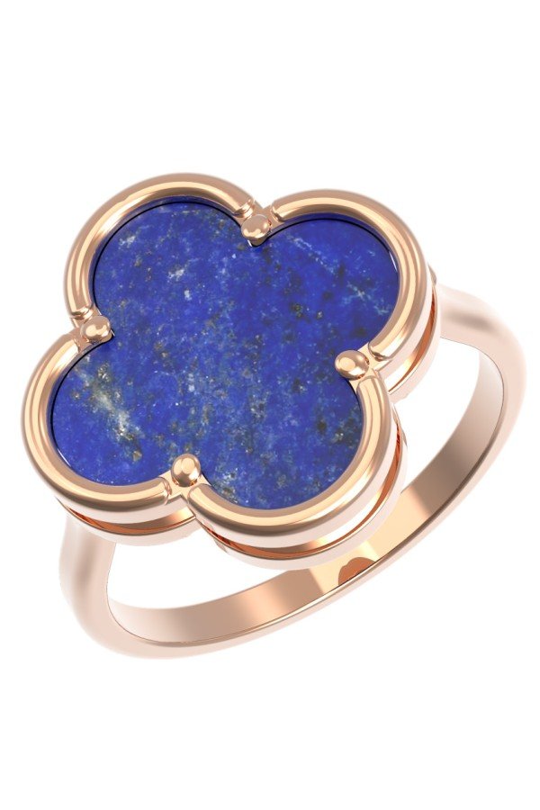 Кольцо из золота c лазуритом