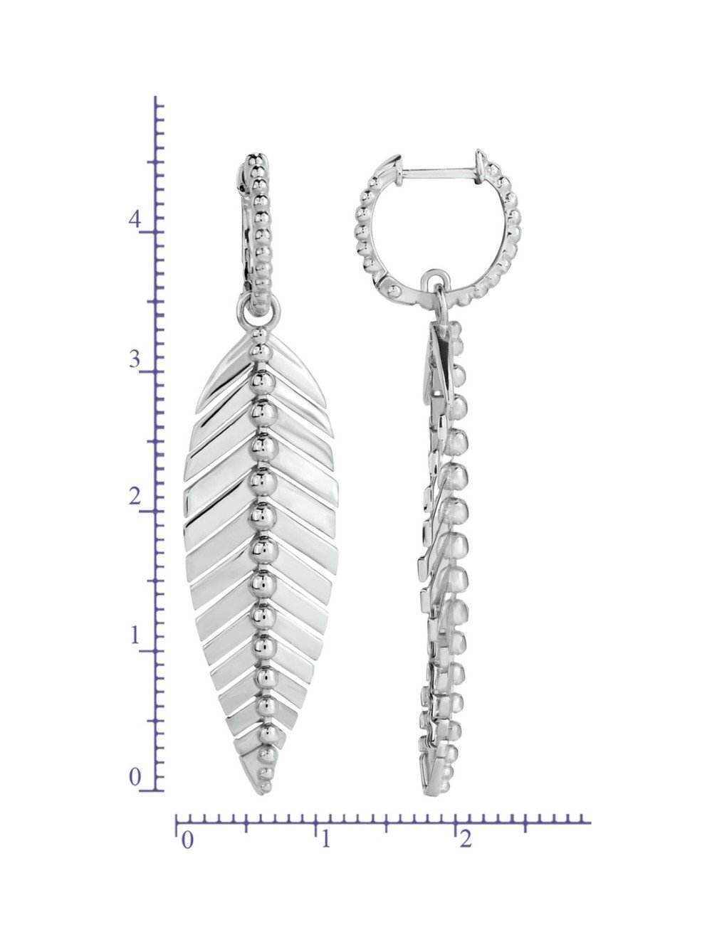 Серьги из белого золота