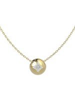 Колье из лимонного золота c бриллиантами