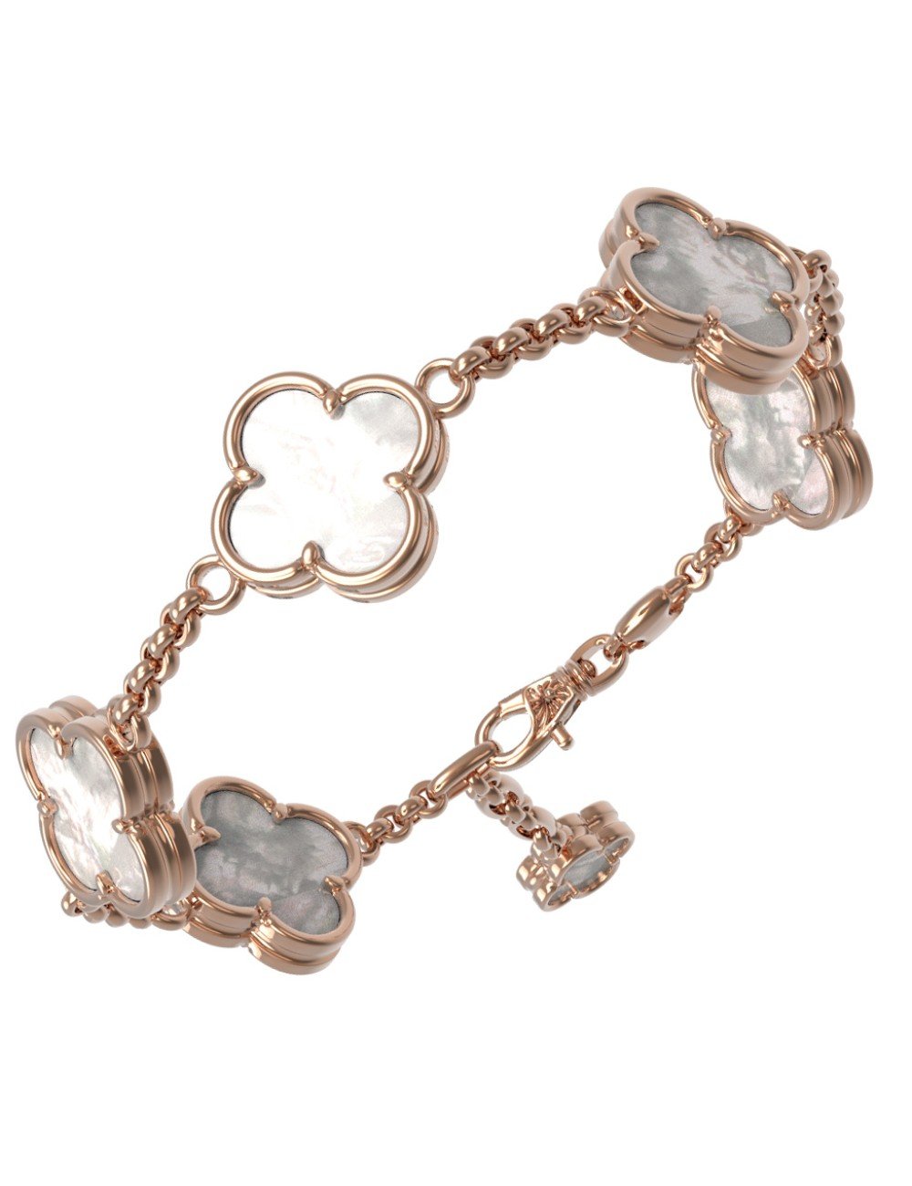 Браслет из золота c перламутром