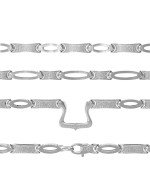 Цепь из белого золота