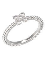 Кольцо из белого золота c бриллиантами