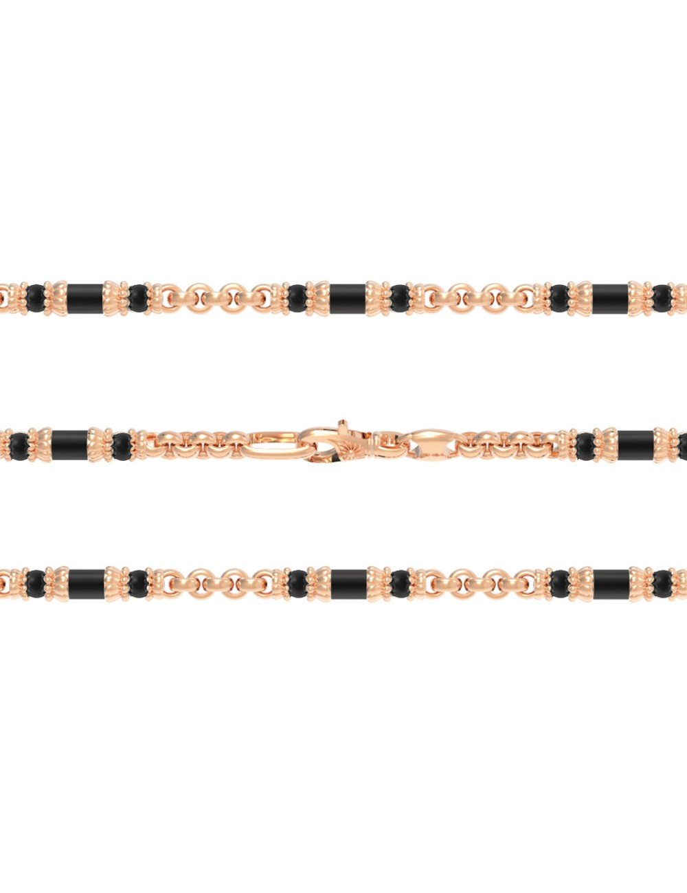 Цепь из золота c ониксом