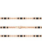 Цепь из золота c ониксом