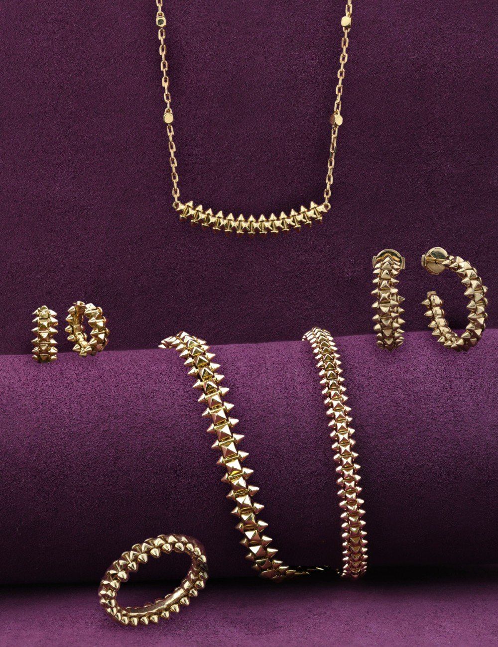 Колье из лимонного золота