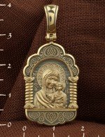 Образок из лимонного золота