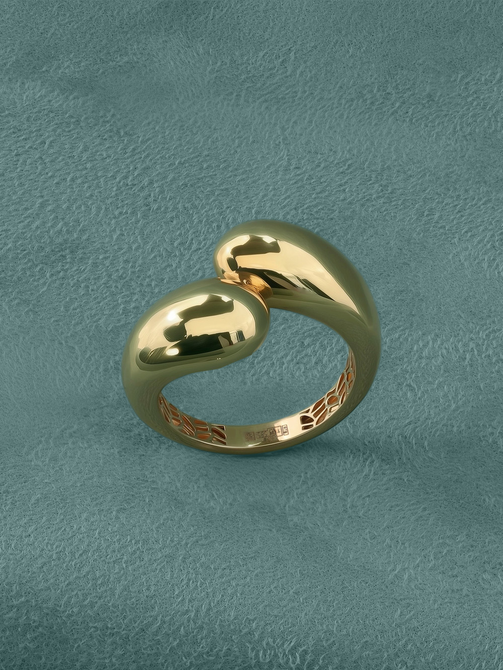 Кольцо из красного золота 585 пробы