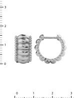 Серьги из белого золота