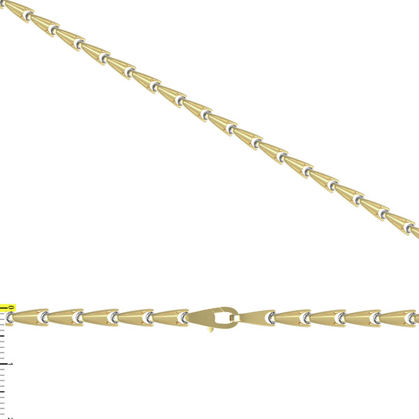 Цепь из лимонного золота 585 пробы