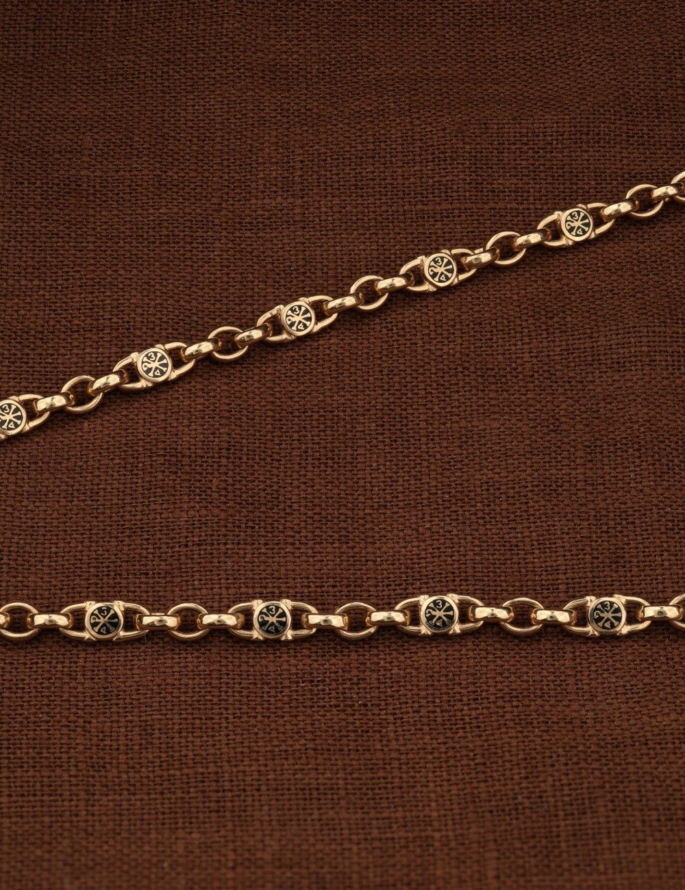 Цепь из золота c эмалью