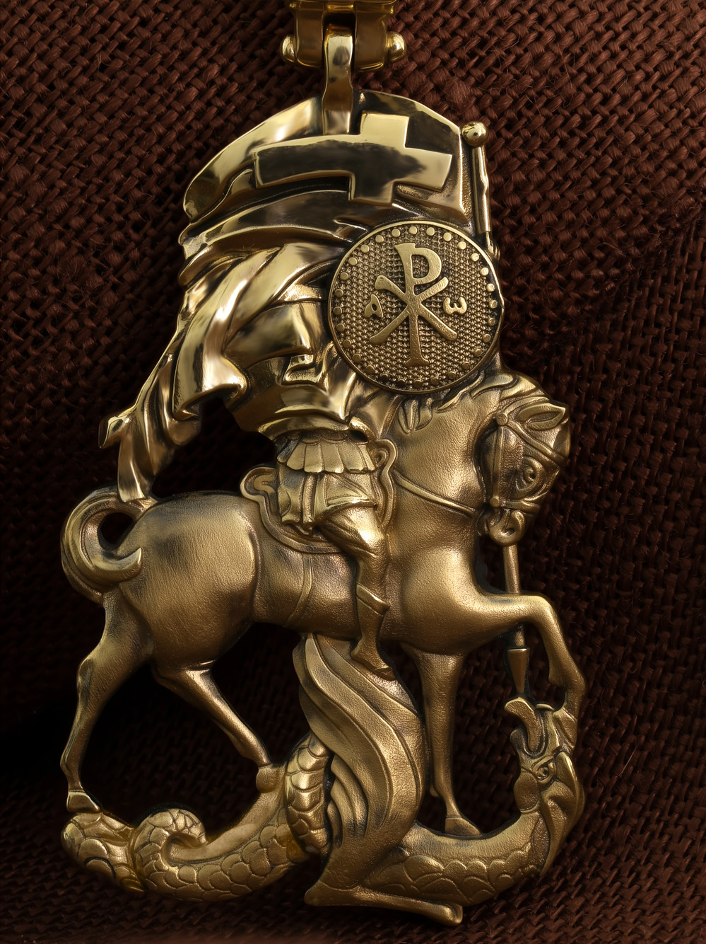 Образок из лимонного золота 585 пробы