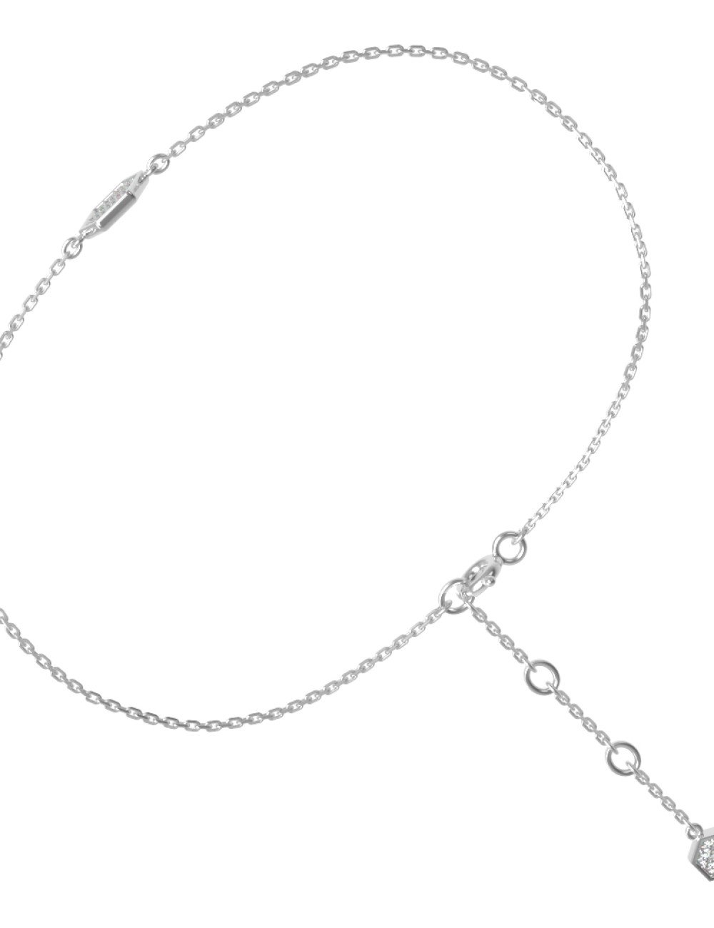 Браслет из белого золота c бриллиантами