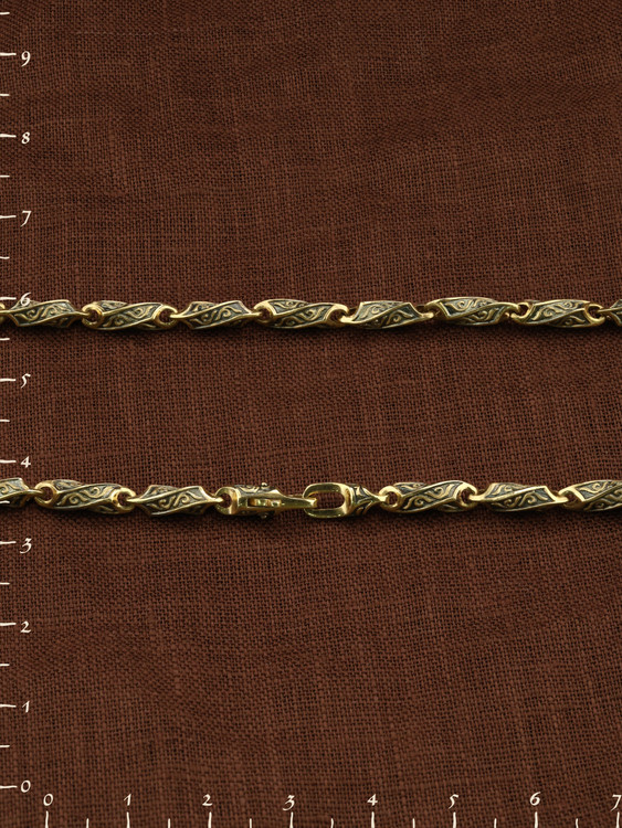 Цепь из лимонного золота 585 пробы